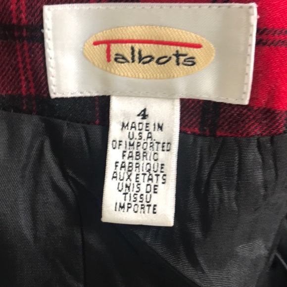 Talbot’s Ted Plaid Wrap Skirt Sz 4 - Picture 5 of 6
